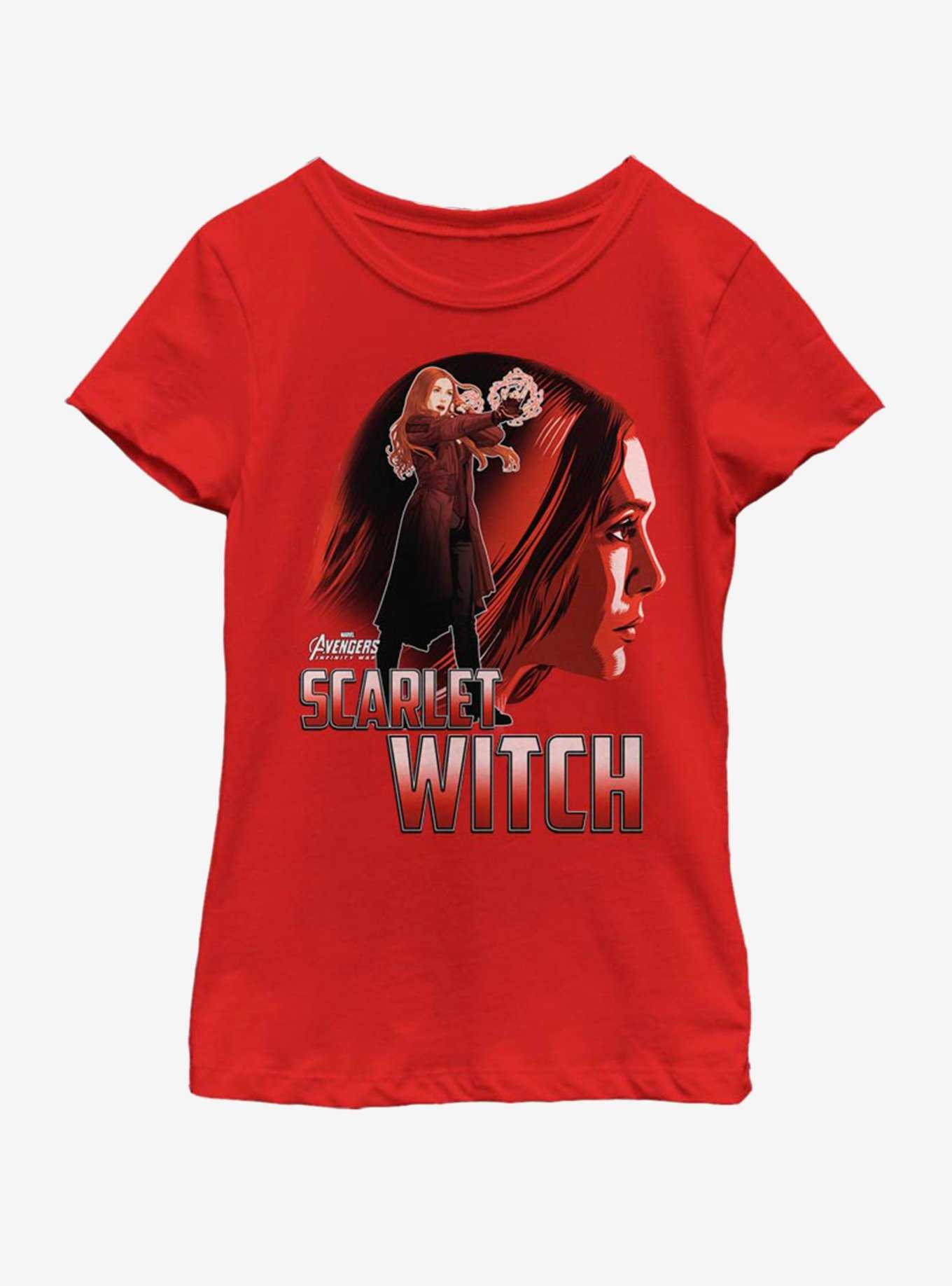 Marvel Avengers Infinity War Scarlet Witch Sil Youth Girls T-Shirt, , hi-res