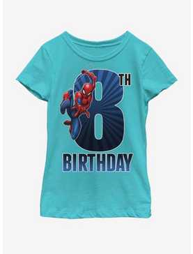 Marvel Spiderman 8th Bday Youth Girls T-Shirt, , hi-res