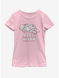 Star Wars Vintage Wars Youth Girls T-Shirt, PINK, hi-res
