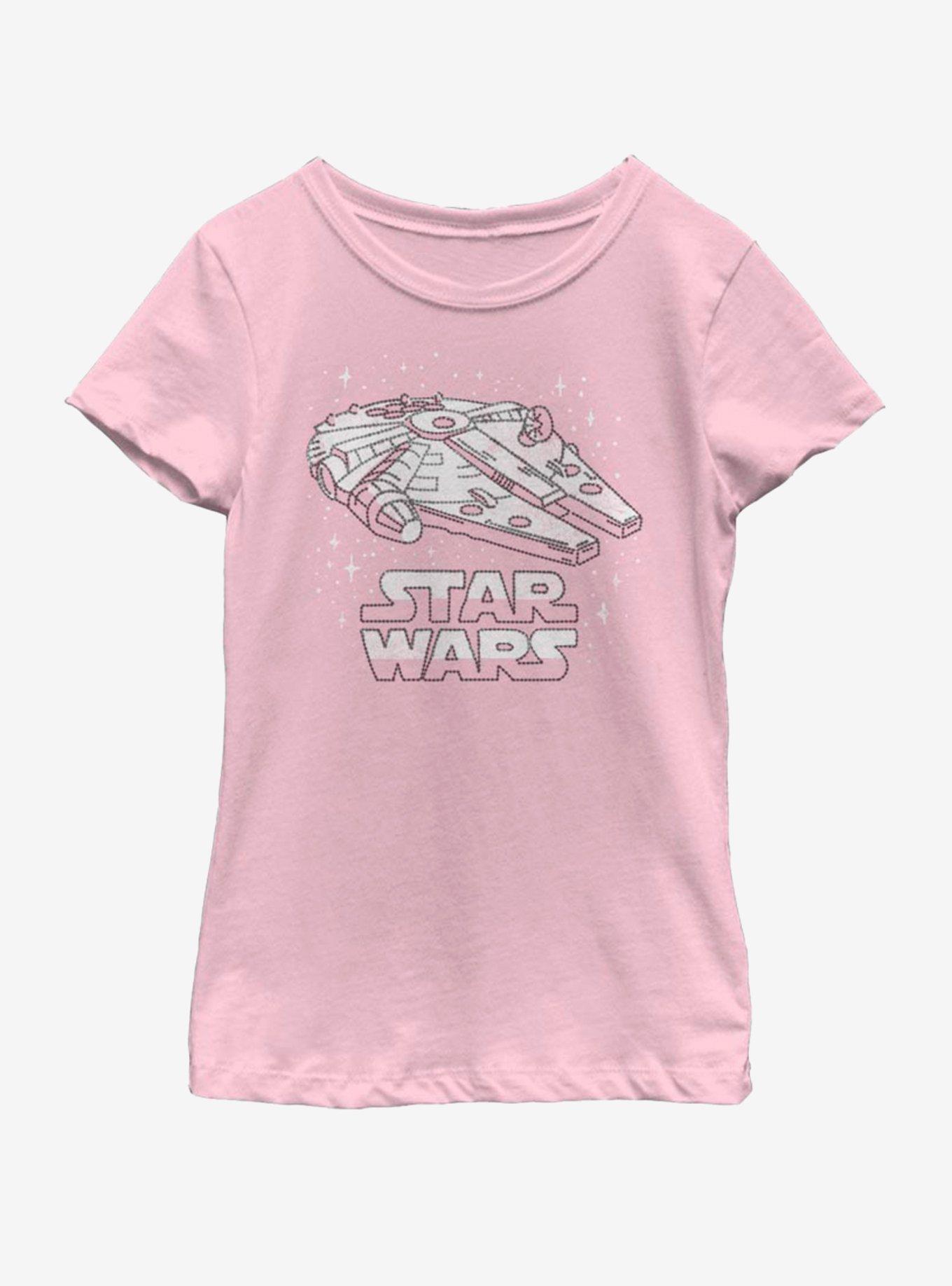 Star Wars Vintage Wars Youth Girls T-Shirt, PINK, hi-res