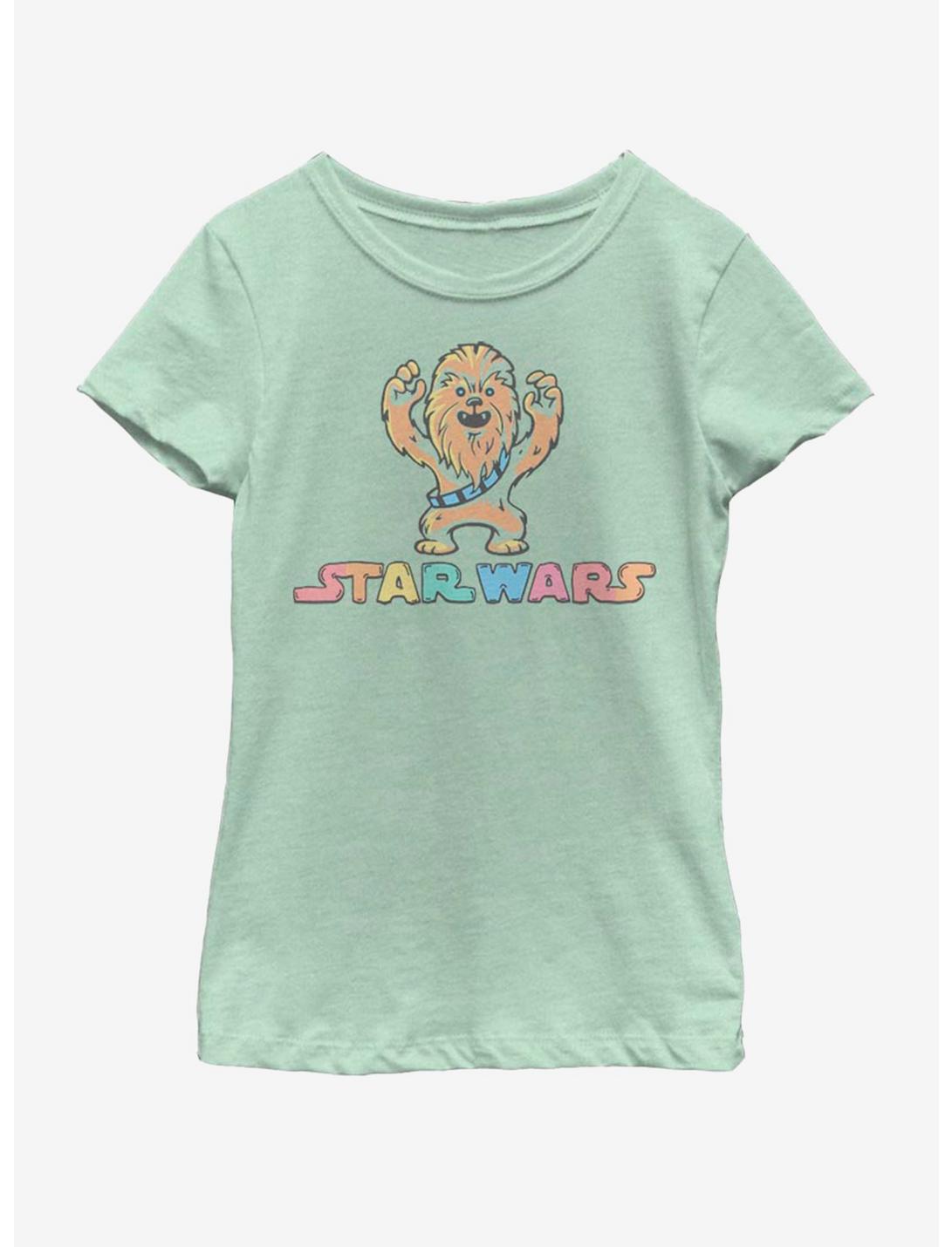 Star Wars Colorin Chewbacca Youth Girls T-Shirt, MINT, hi-res