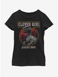 Jurassic Park Clever Youth Girls T-Shirt, BLACK, hi-res