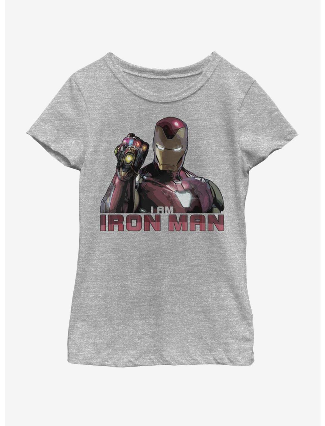 Marvel Avengers: Endgame Iron Man Stones Youth Girls T-Shirt, ATH HTR, hi-res