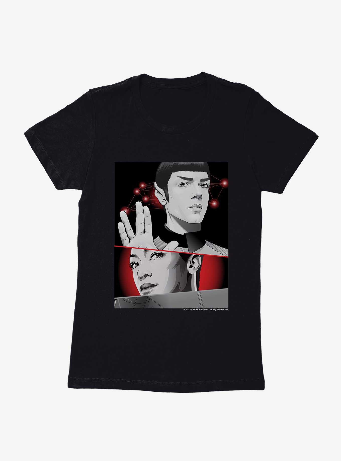 Star Trek Spock And Burnham Womens T-Shirt, , hi-res