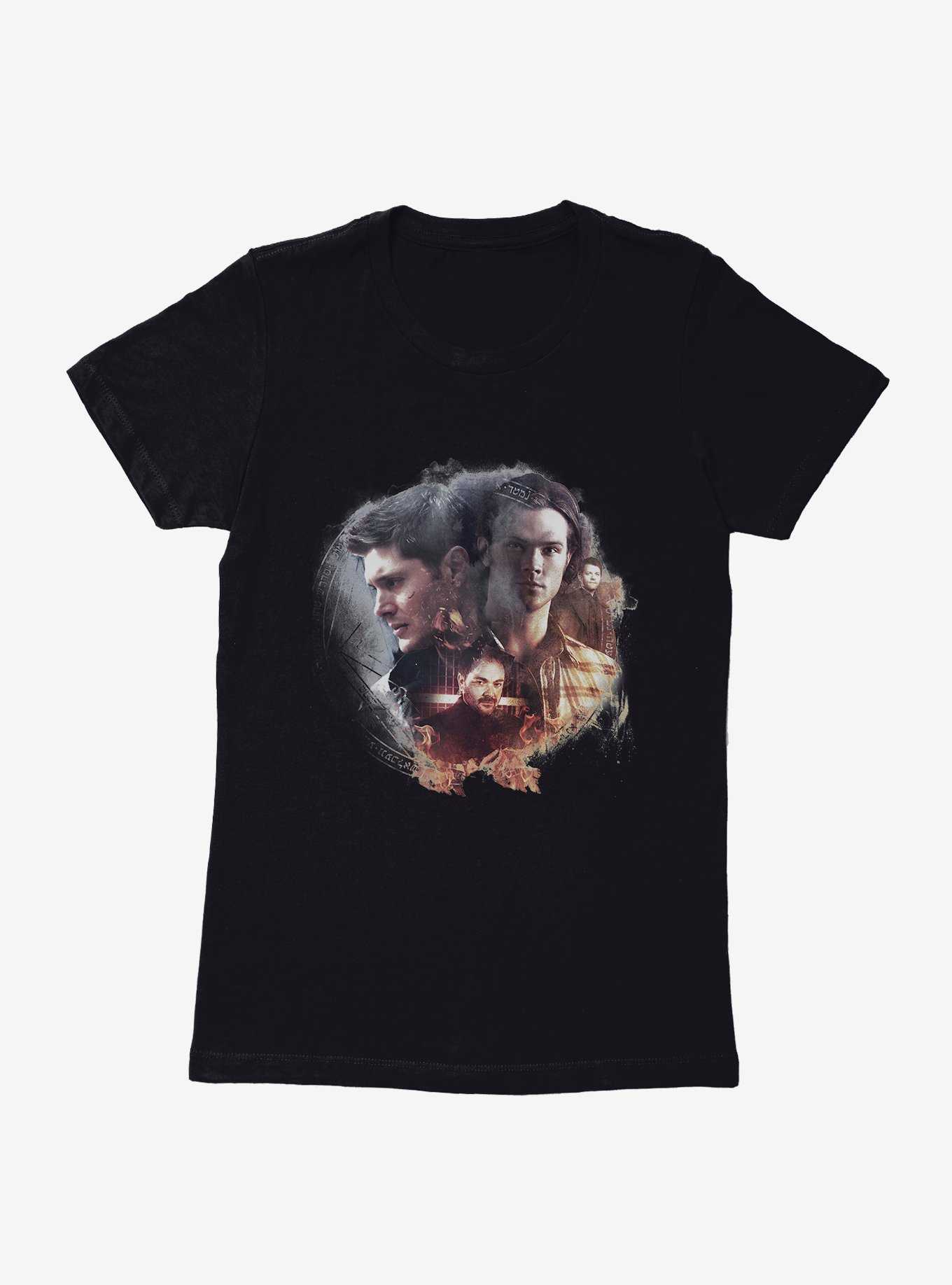 Supernatural Sam Dean And Crowley Womens T-Shirt, , hi-res