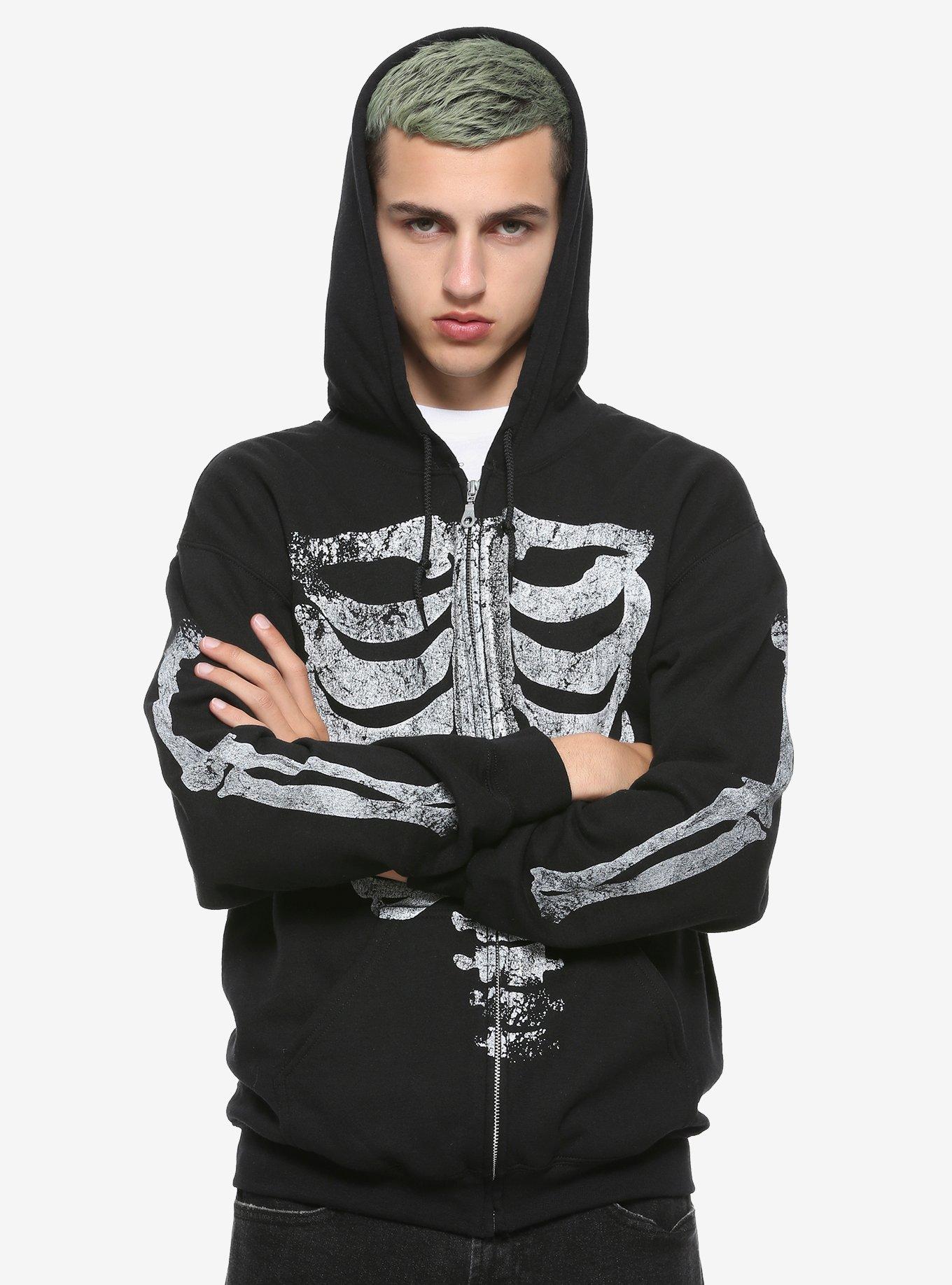 Skeleton Zip-Up Hoodie