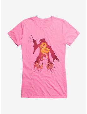 Harry Potter Dumbledore Fire Silhouette Girls T-Shirt, , hi-res