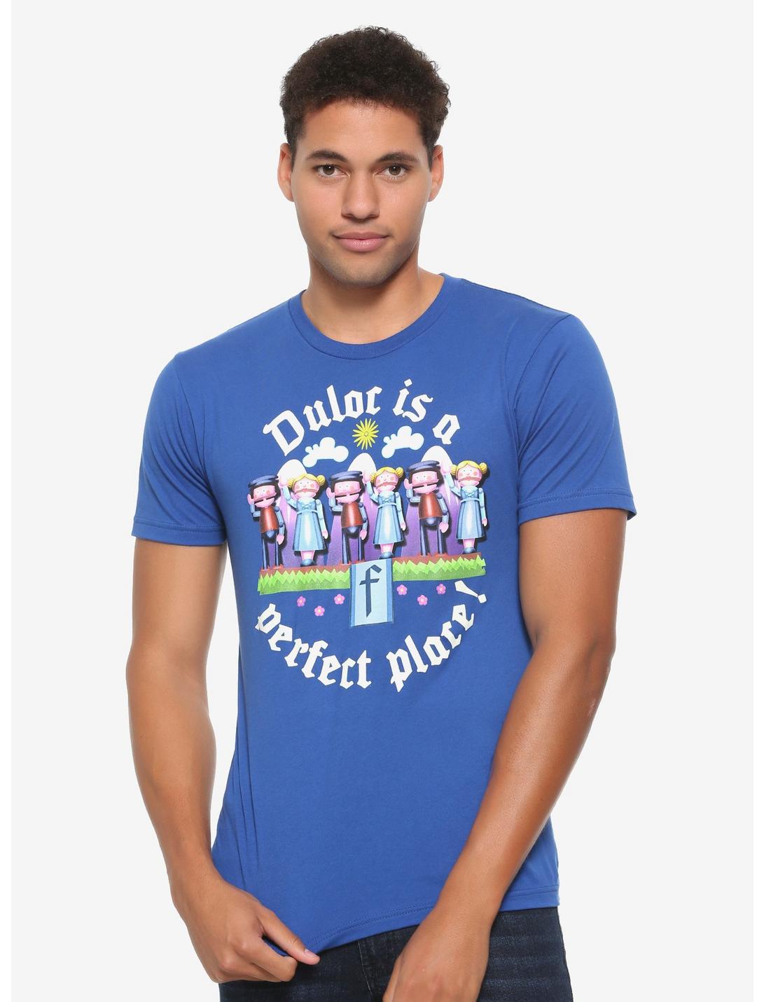 Shrek Duloc Perfect Place T-Shirt - BoxLunch Exclusive, BLUE, hi-res