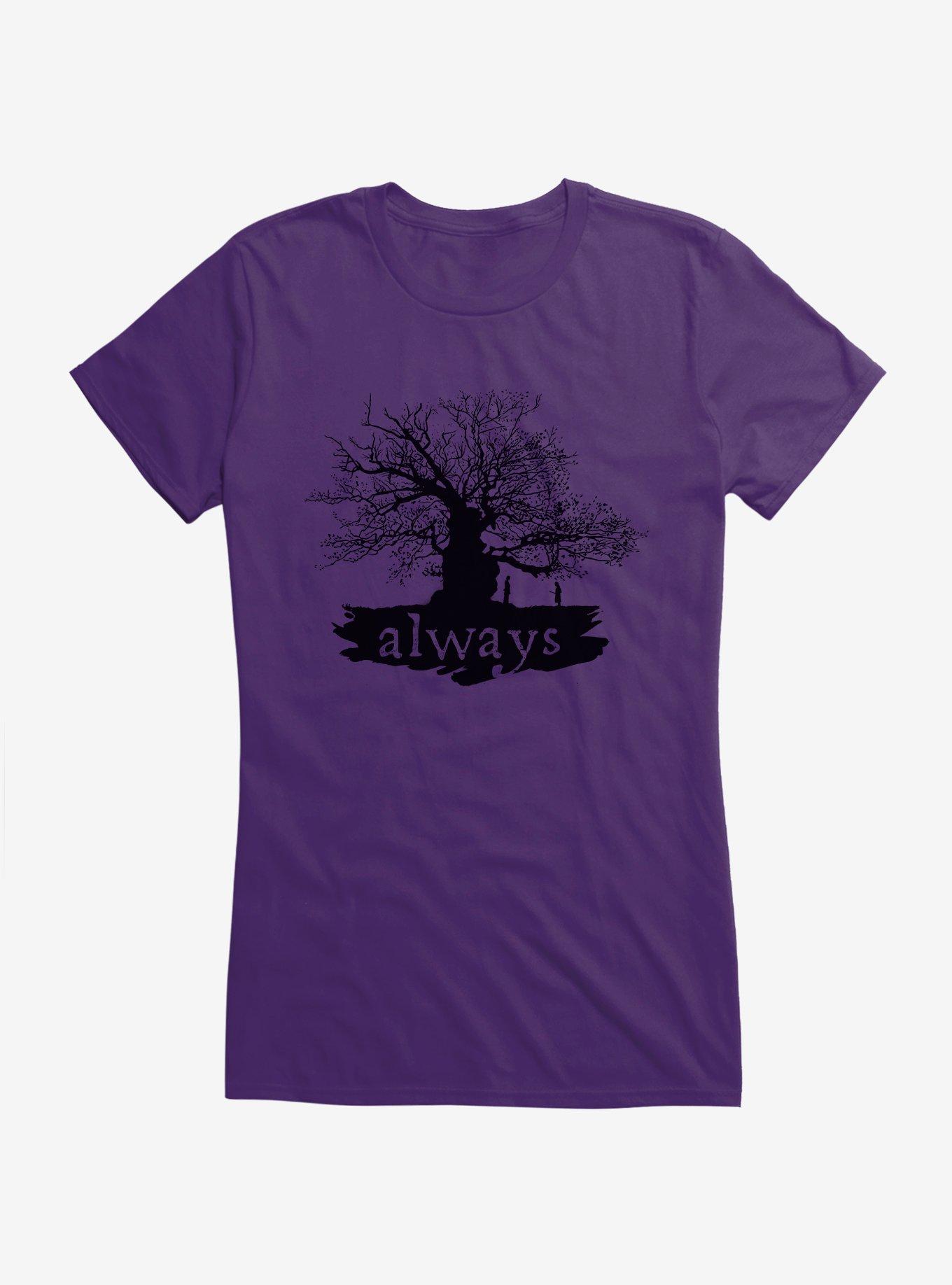 Harry Potter Always Tree Girls Black T-Shirt, , hi-res