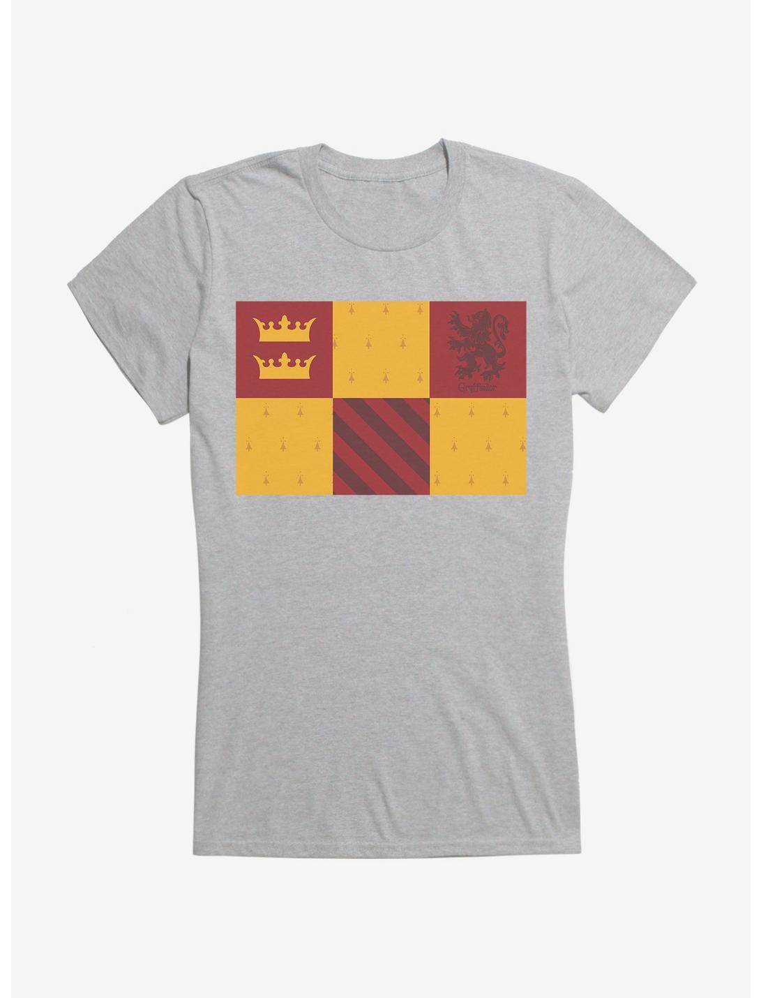 Harry Potter Gryffindor Checkered Patterns Girls T-Shirt, HEATHER, hi-res