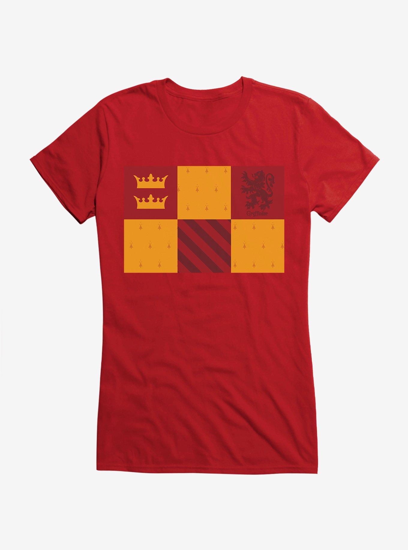 Harry Potter Gryffindor Checkered Patterns Girls T-Shirt, , hi-res