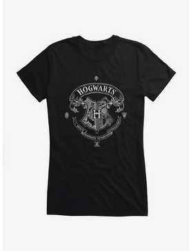 Harry Potter Hogwarts Shield Outline Girls T-Shirt, , hi-res