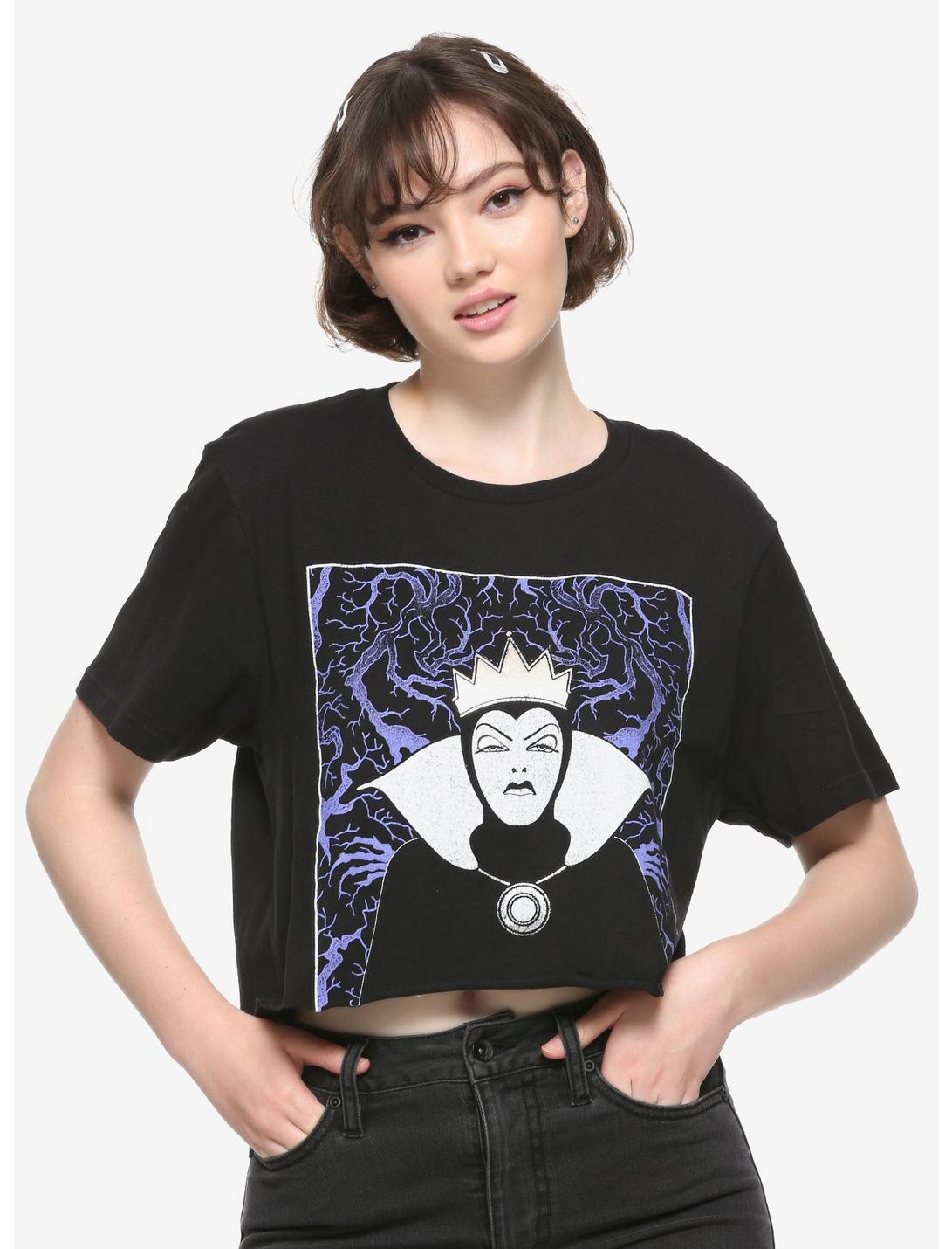 Disney Villains Evil Queen Girls Crop T-Shirt, MULTI, hi-res