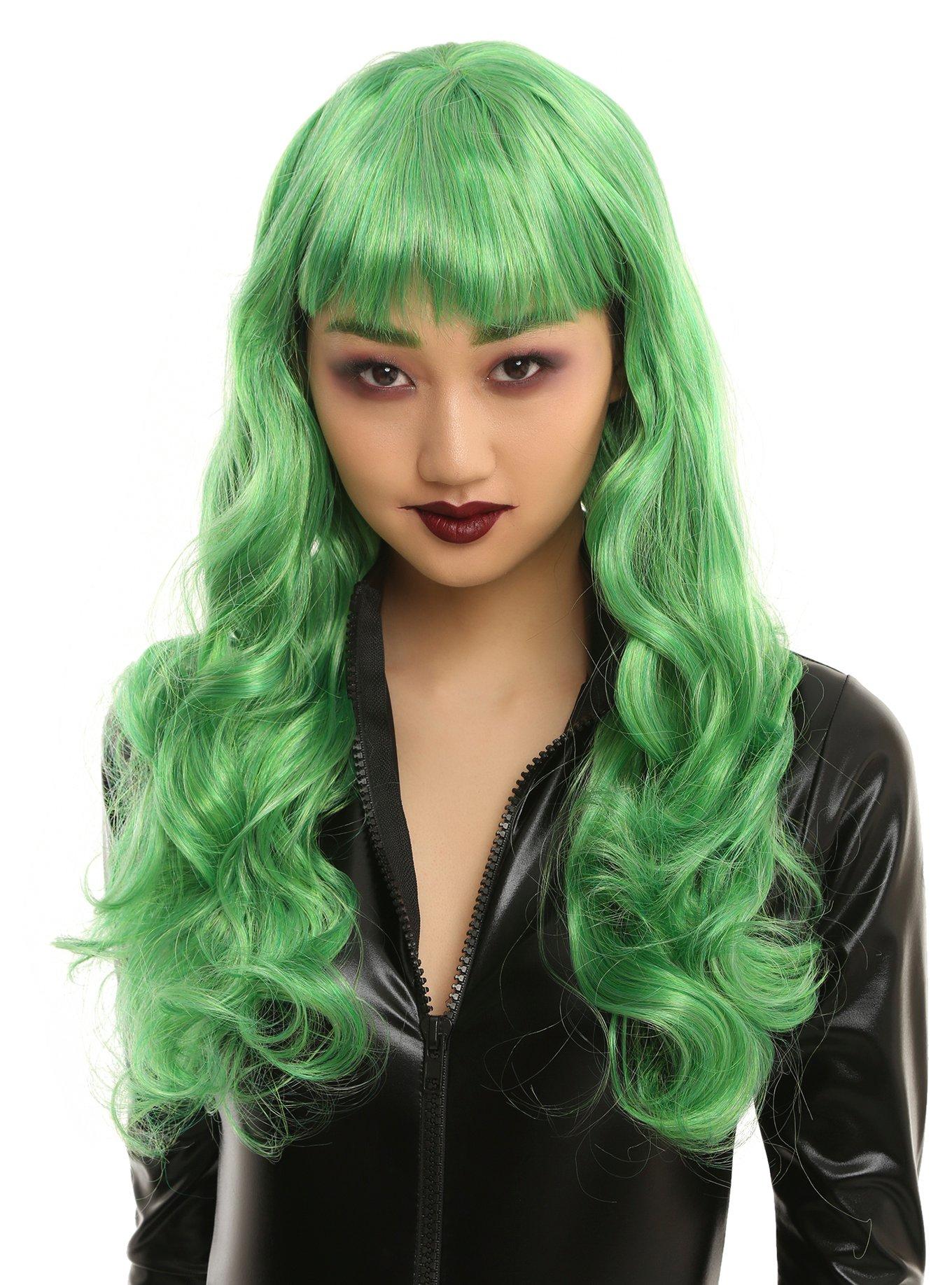 Hot Topic Green Long Hair Wig Pueblo Mall