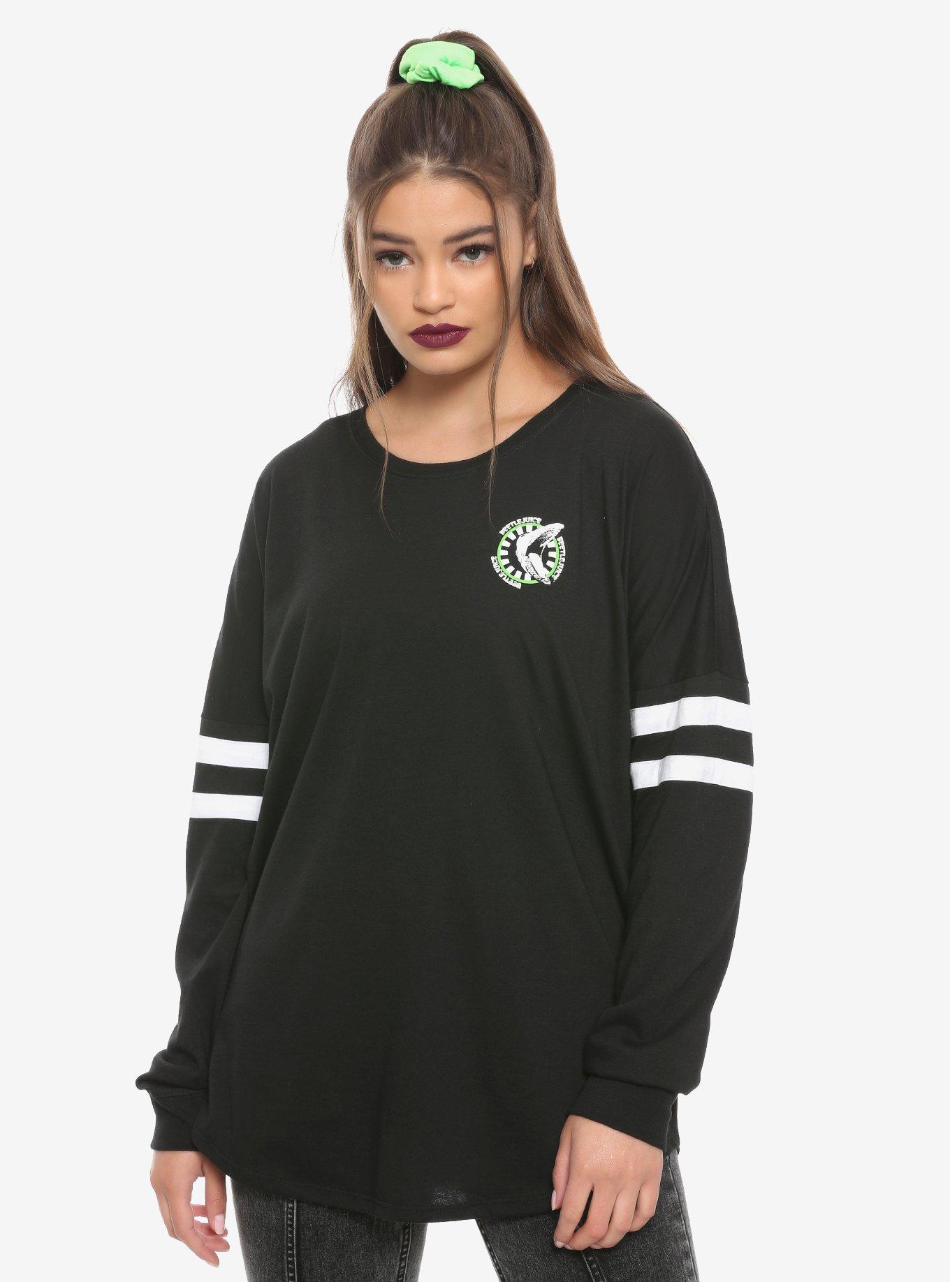 Beetlejuice It's Showtime Girls Athletic Jersey, GREEN, hi-res