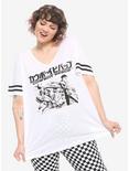 Cowboy Bebob Black & White Girls Athletic T-Shirt Plus Size, BLACK, hi-res