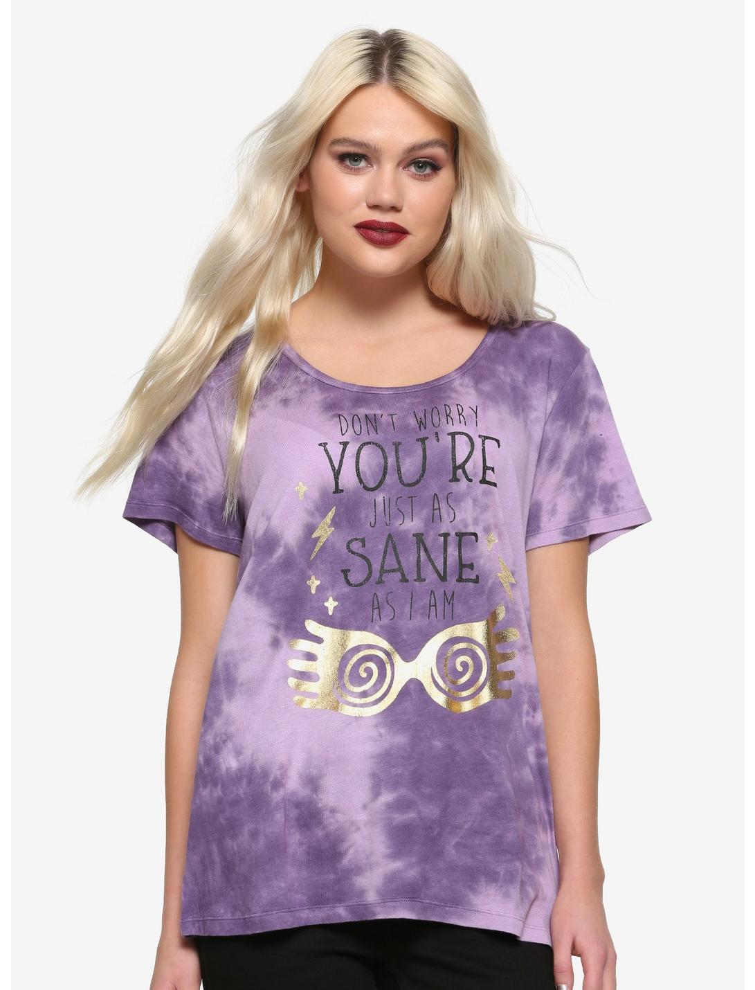 Harry Potter Luna Lovegood Tie-Dye Girls T-Shirt, PURPLE, hi-res