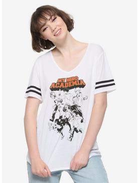 My Hero Academia Black & White Girls Athletic T-Shirt, , hi-res