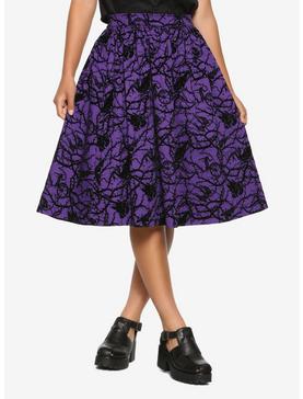Plus Size Disney Sleeping Beauty Maleficent Flocked Skirt, , hi-res