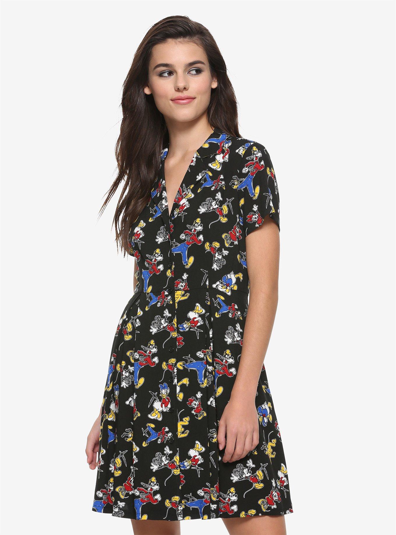 Disney The Sensational Six Button-Front Dress, MULTI, hi-res
