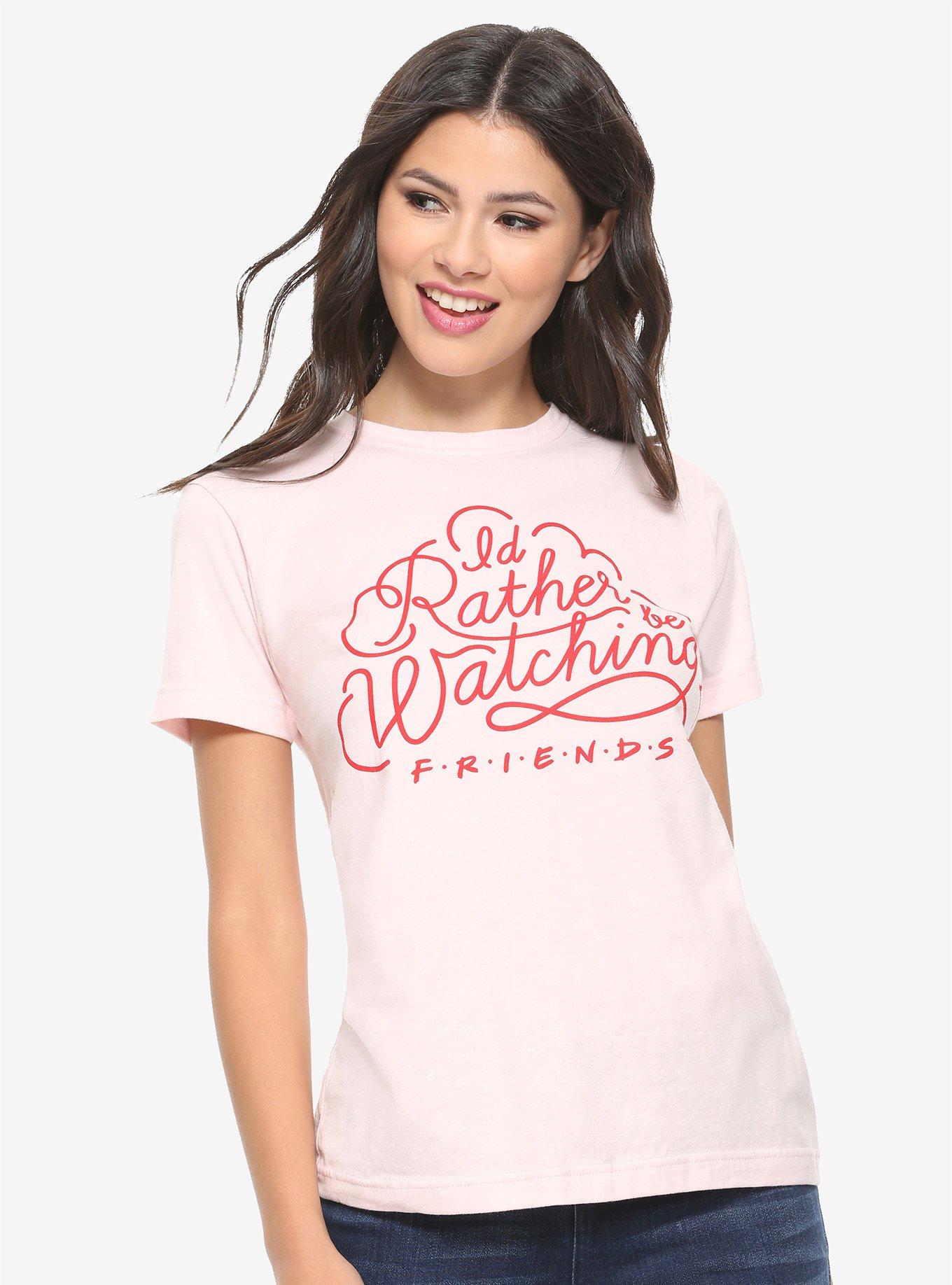 Friends Rather Be Watching Women's T-Shirt - BoxLunch Exclusive, BLACK, hi-res