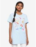 Disney The Little Mermaid Support Your Sisters Women's T-Shirt - BoxLunch Exclusive, BLUE, hi-res