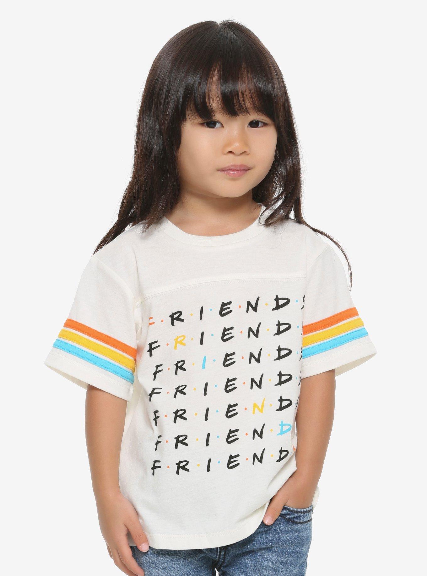 Friends Rainbow Logo Toddler Varsity T-Shirt - BoxLunch Exclusive, MULTI, hi-res