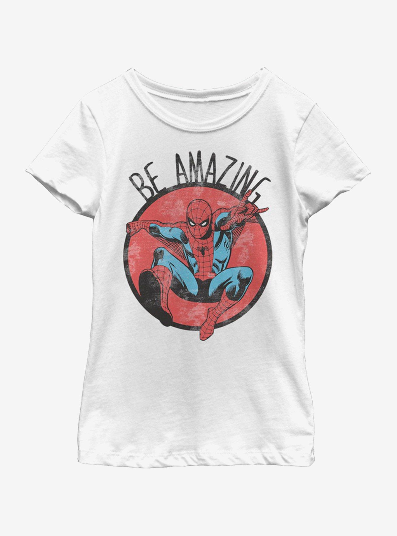 Marvel Spiderman Be Amazing Youth Girls T-Shirt, , hi-res