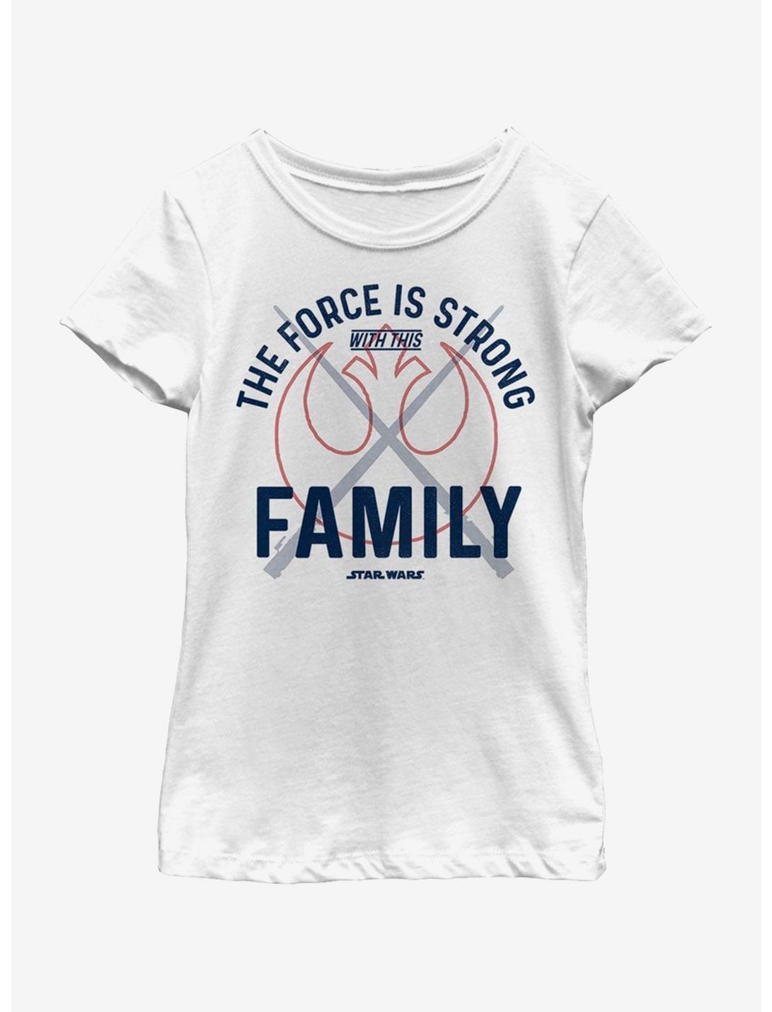 Star Wars Force Family Youth Girls T-Shirt, WHITE, hi-res
