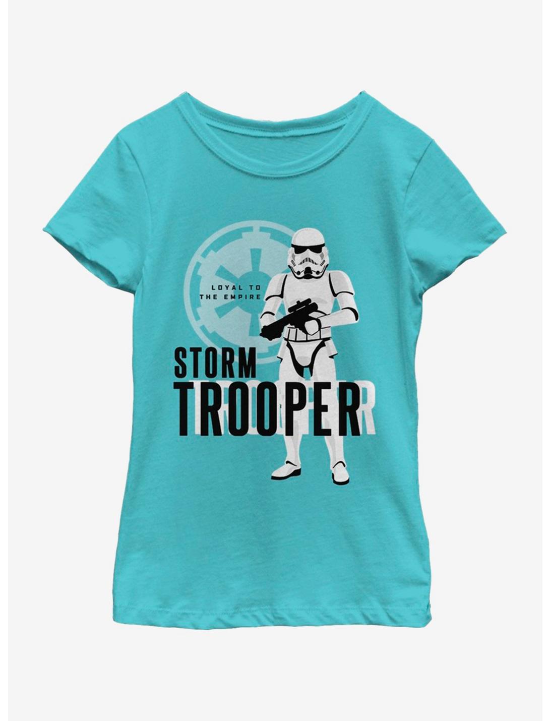 Star Wars Trooper Loyalty Youth Girls T-Shirt, TAHI BLUE, hi-res