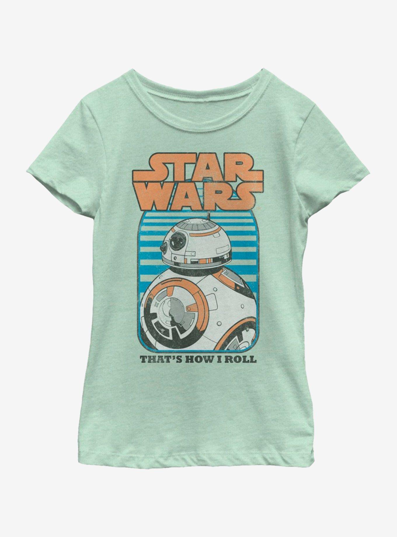 Star Wars The Force Awakens BB8 Youth Girls T-Shirt, , hi-res