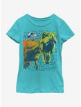 Jurassic Park Loud Mouth Youth Girls T-Shirt, TAHI BLUE, hi-res