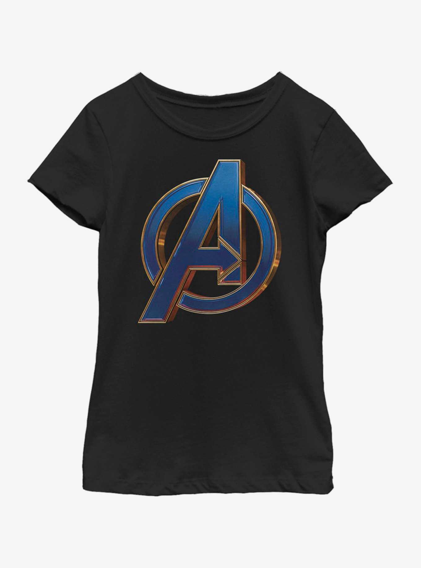 Marvel Avengers: Endgame Blue Logo Youth Girls T-Shirt, , hi-res