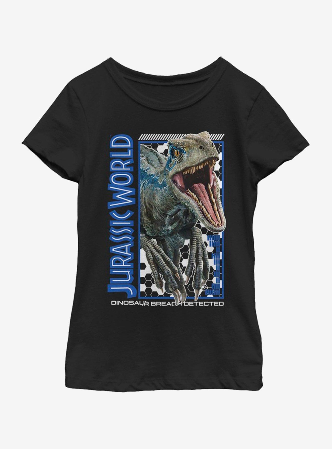 Jurassic Park Breach Detected Youth Girls T-Shirt, , hi-res