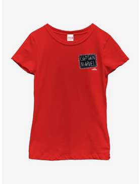 Marvel Captain Marvel Patch Youth Girls T-Shirt, , hi-res