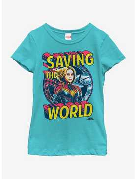 Marvel Captain Marvel Save Me Youth Girls T-Shirt, , hi-res