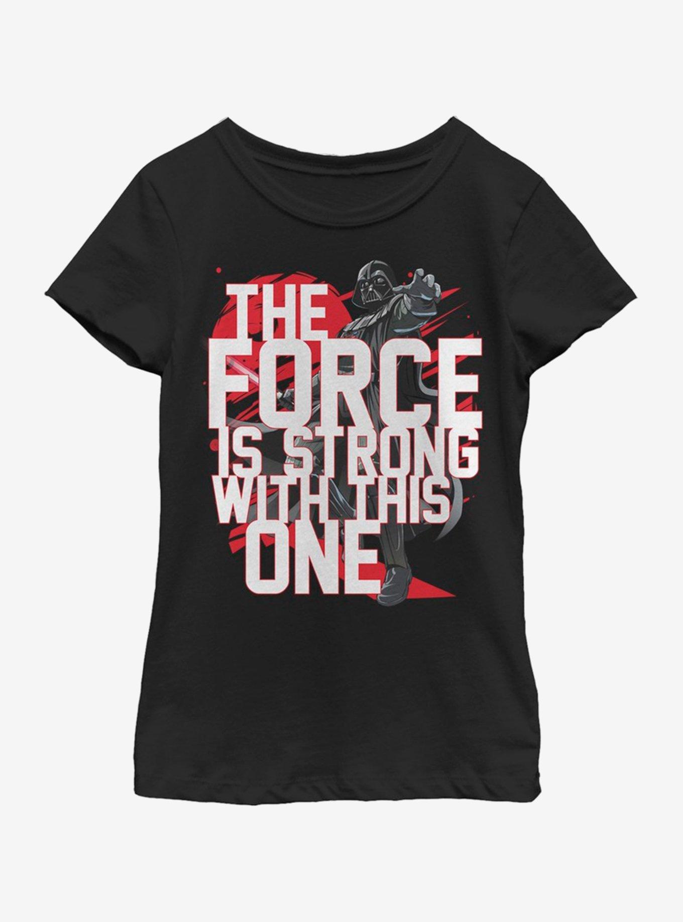 Star Wars Force Stack Vader Youth Girls T-Shirt, , hi-res