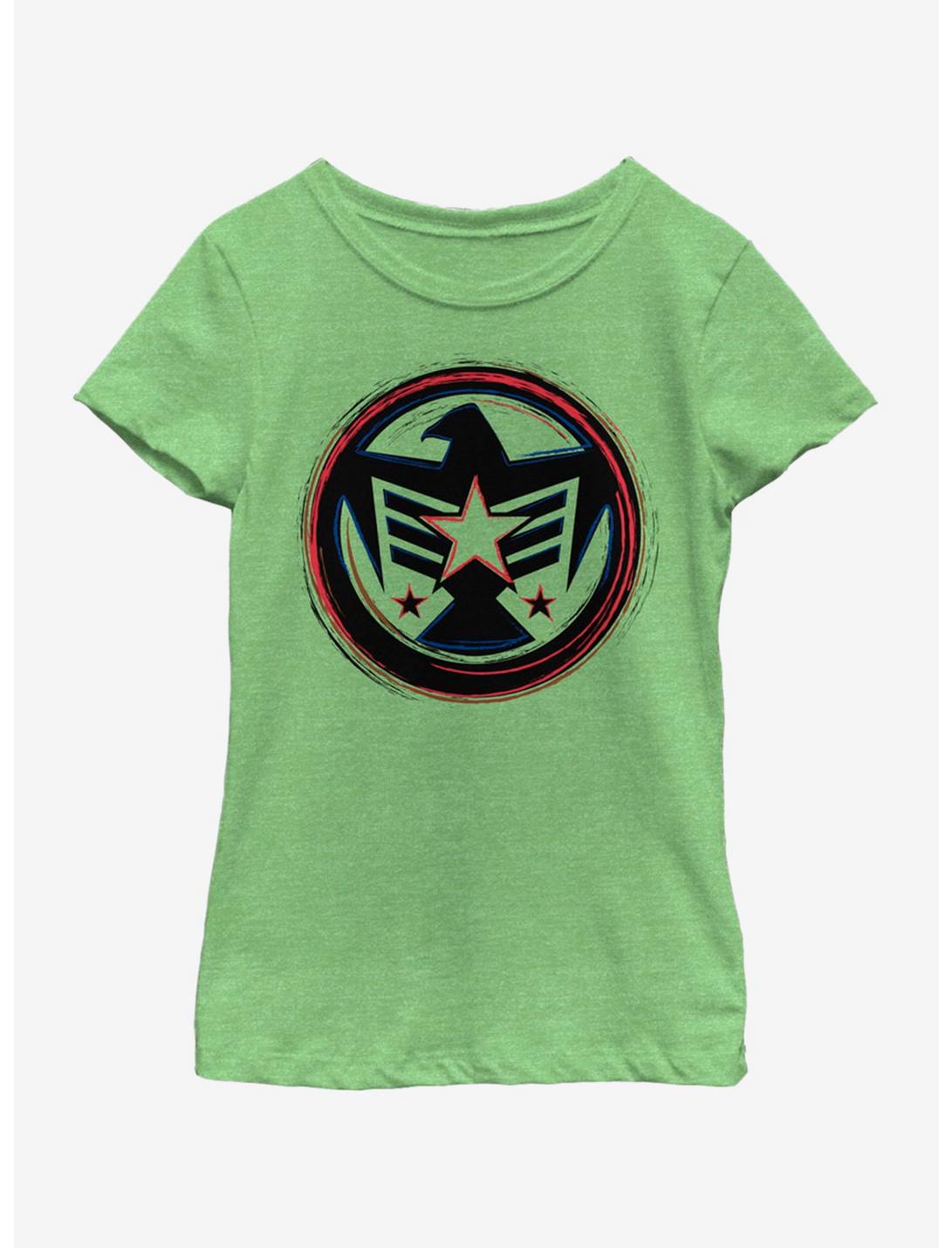 Marvel Falcon America Youth Girls T-Shirt, GRN APPLE, hi-res