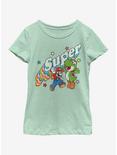Nintendo Super Friends Youth Girls T-Shirt, MINT, hi-res