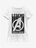 Marvel Avengers: Endgame Avengers Legends Youth Girls T-Shirt, WHITE, hi-res