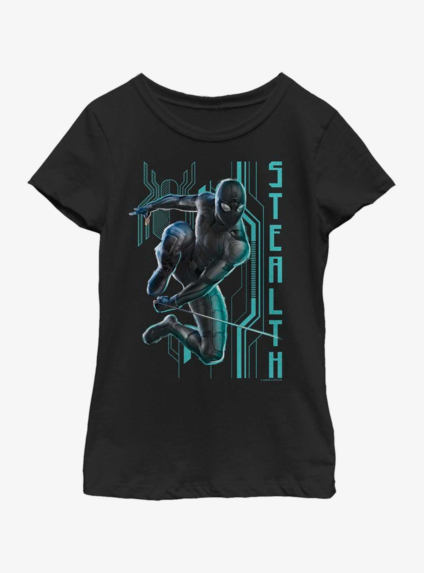 Marvel Spiderman: Far From Home Stealth Jumper Youth Girls T-Shirt, , hi-res