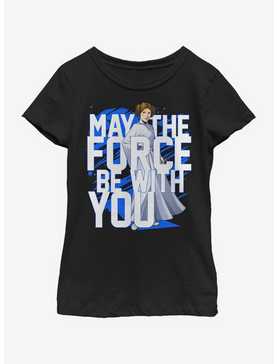 Star Wars Force Stack Leia Youth Girls T-Shirt, , hi-res