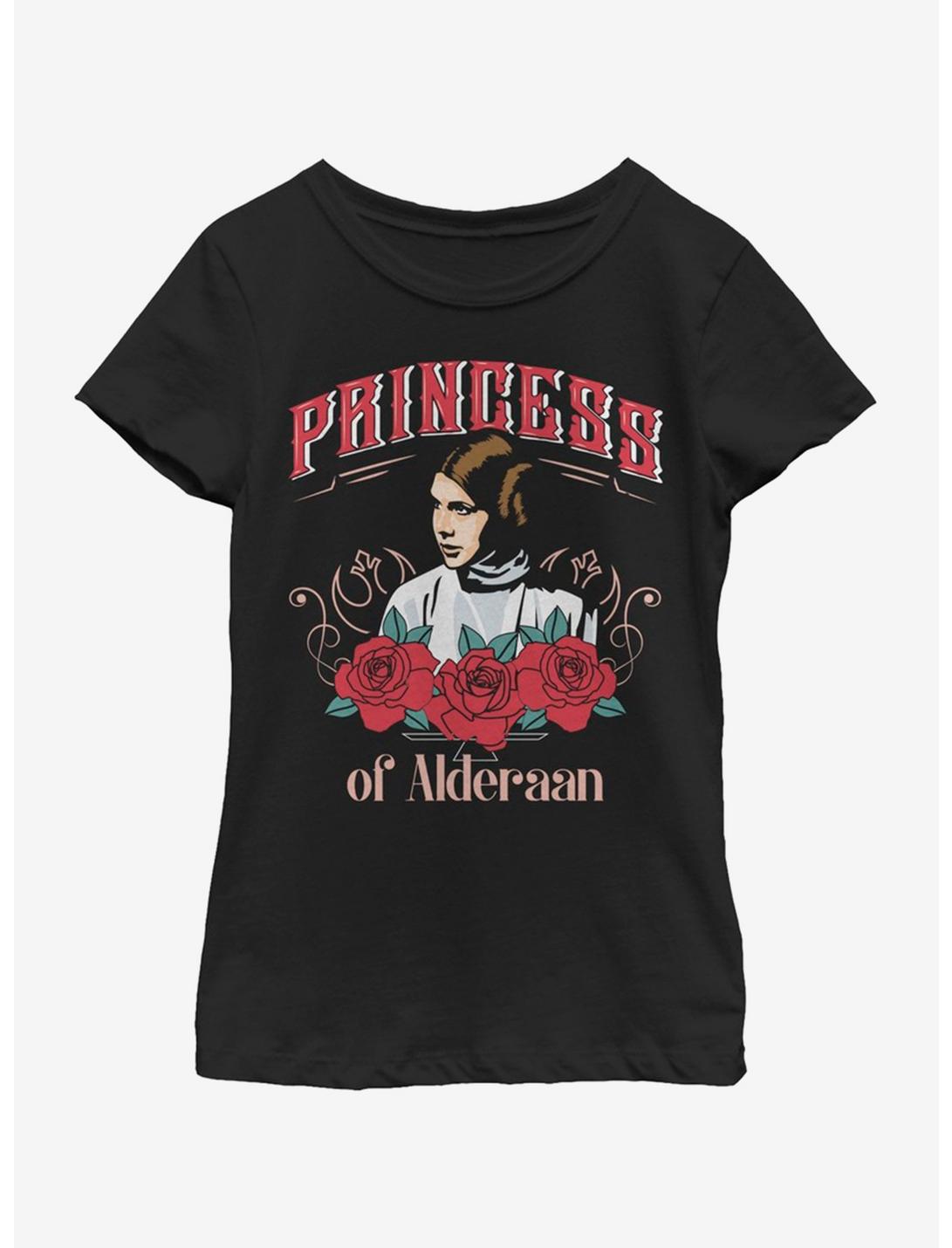 Star Wars Princess Of Alderaan Youth Girls T-Shirt, BLACK, hi-res