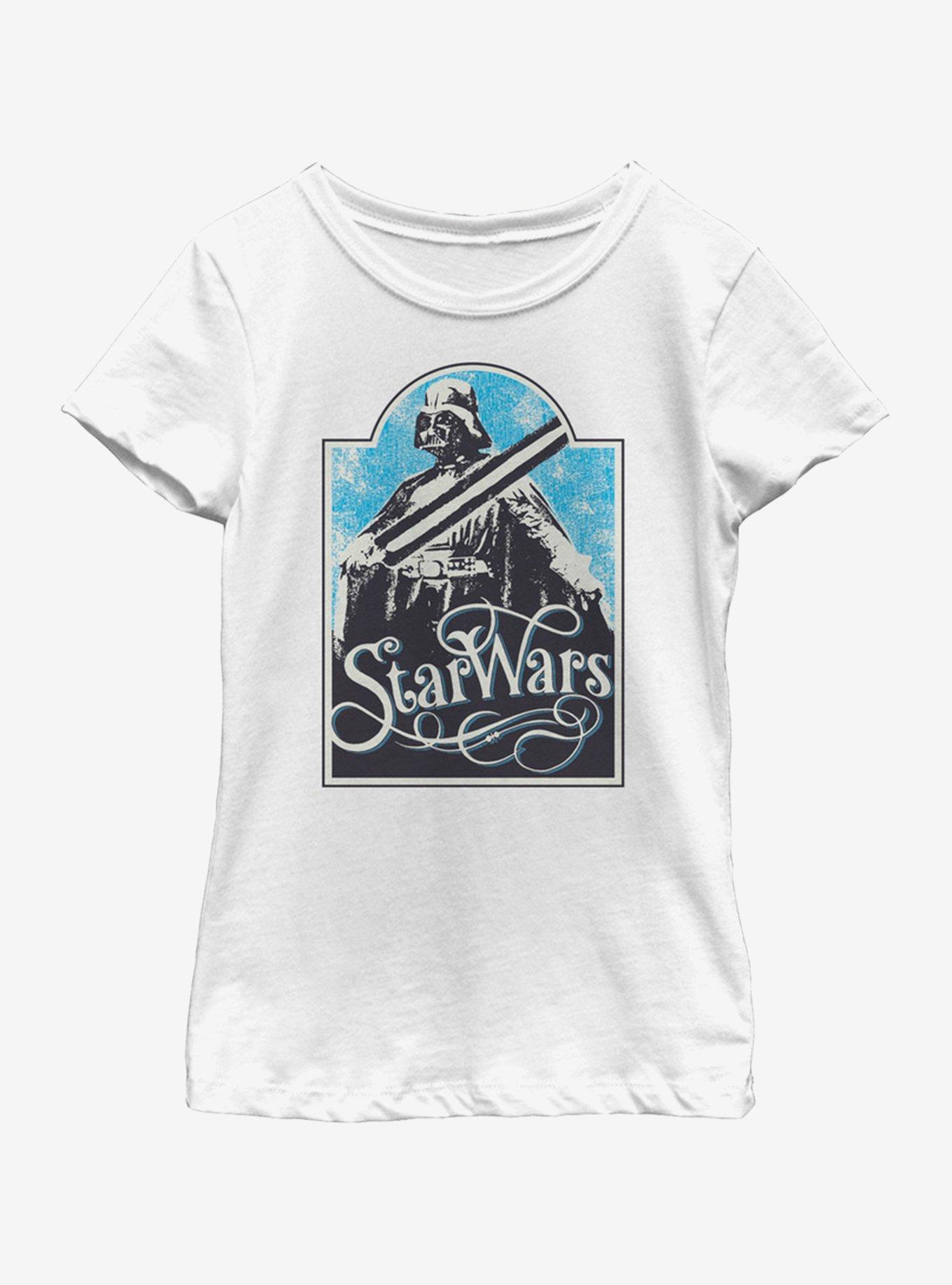 Star Wars Vader Youth Girls T-Shirt, WHITE, hi-res