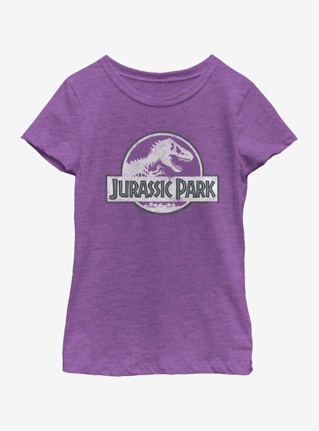 Jurassic Park Distressed Park Youth Girls T-Shirt, , hi-res
