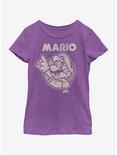 Nintendo Super Mario So Mario Youth Girls T-Shirt, PURPLE BERRY, hi-res