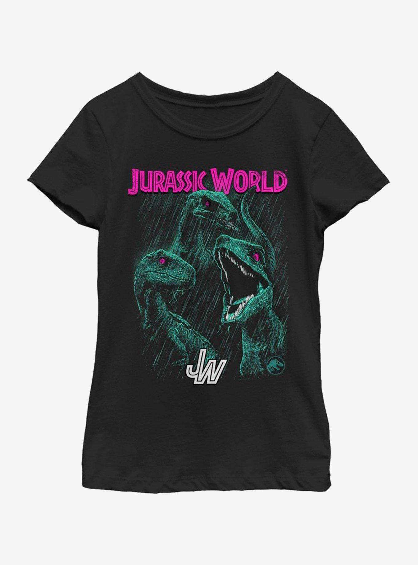 Jurassic Park Bright Raptor Squad Youth Girls T-Shirt, , hi-res