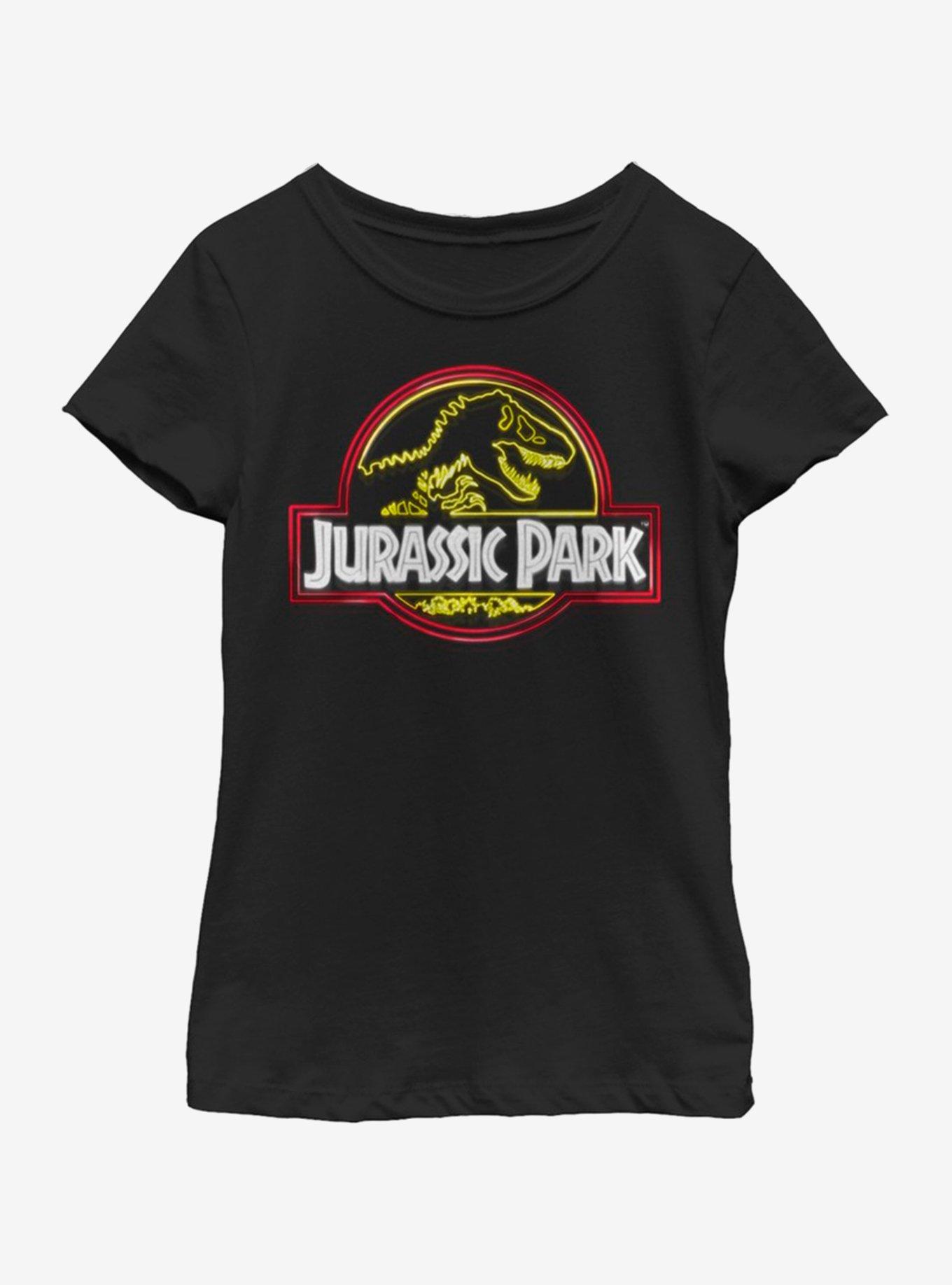 Jurassic Park Neon Park Youth Girls T-Shirt, , hi-res