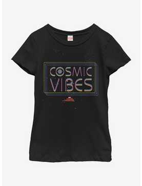Marvel Captain Marvel Cosmic Vibes Youth Girls T-Shirt, , hi-res
