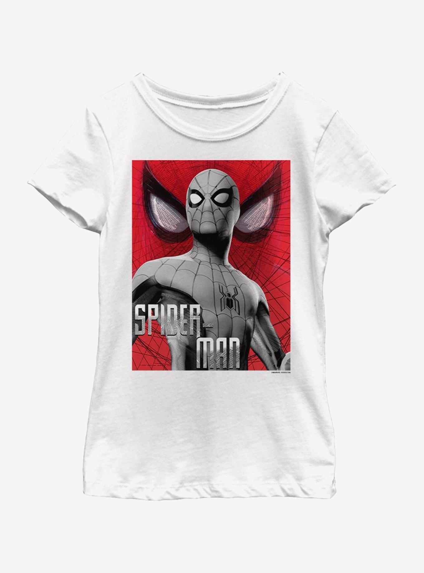 Marvel Spiderman: Far From Home Grey Spider Youth Girls T-Shirt, , hi-res